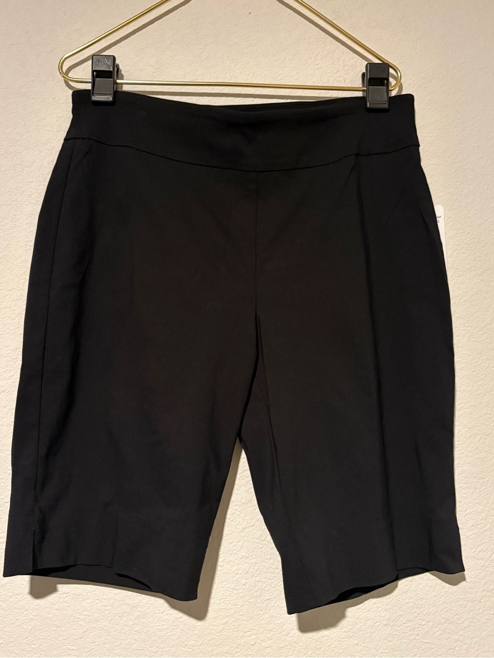 Ruby Rd. Black Stretch Contour Waistband Bermuda Shorts NWT SZ14